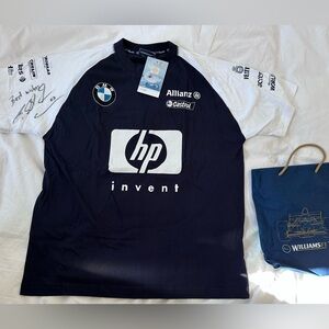 Sports Memorabilia:BMW Williams F1 vintage Team shirt signed by Ralf Schumacher